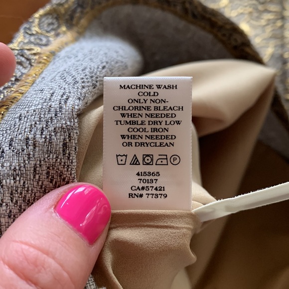 Ann Taylor Gold Dress size 0 - Picture 6 of 6